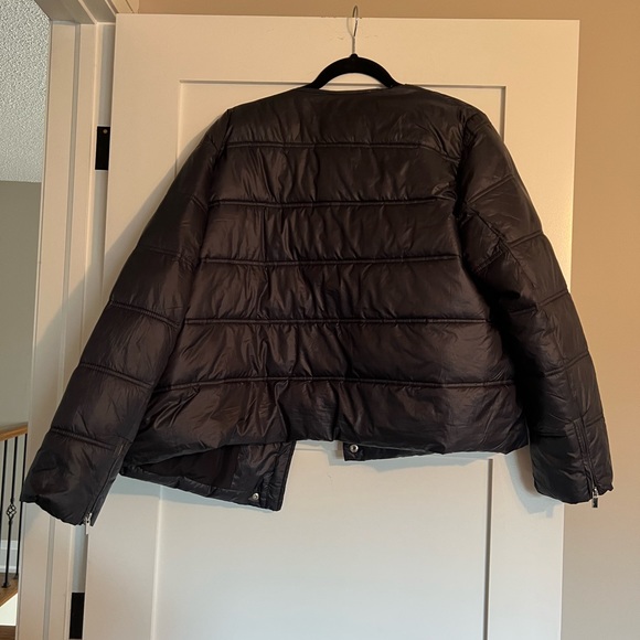 Navy puffer coat - Picture 4 of 7
